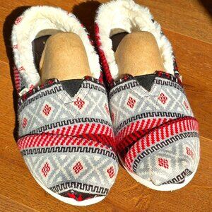 Tom's Fair Isle Fleece Lined Shoes